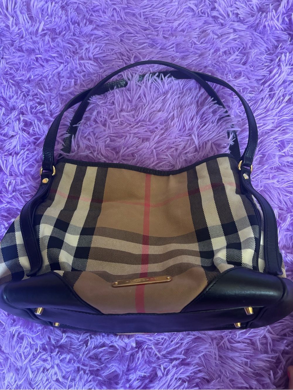 Burberry Plaid Shoulder Bag